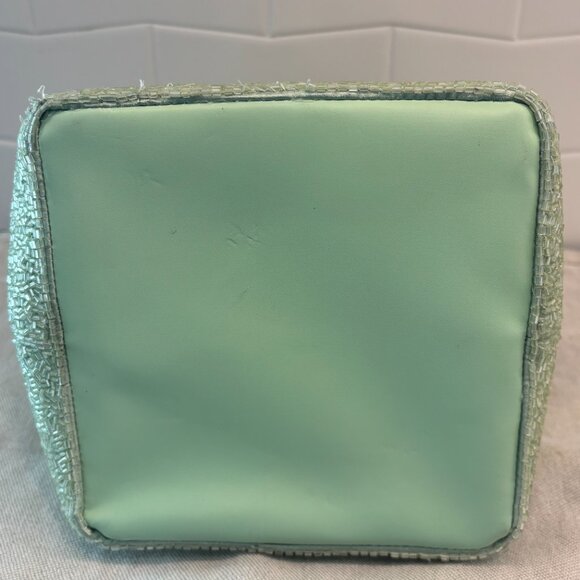 🐢STAUD Beaded Cote Bag - BABY TURTLE - Green and White 🐢 - Picture 7 of 16
